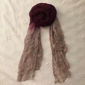 Chan Luu purple ombré print scarf